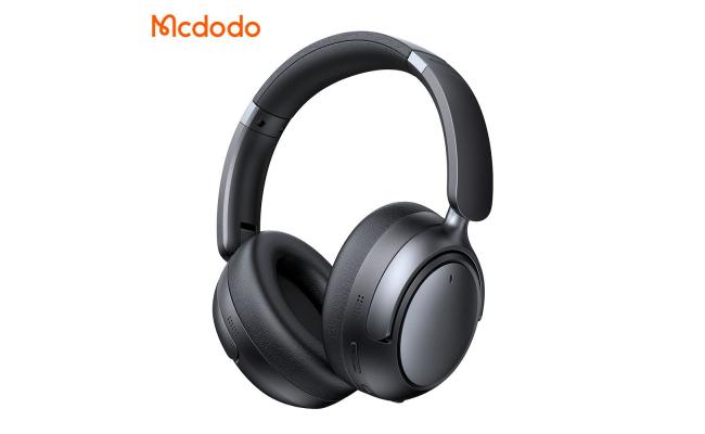 Mcdodo HP-1400 Bluetooth 5.3 Active Noise Cancelling Headphones up to 70H Playtime, With Long ANC 35H, 40mm Dynamic Drivers - Black